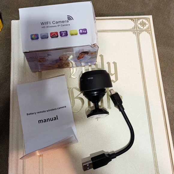 Battery remote wireless camera black - Picture 4 of 17